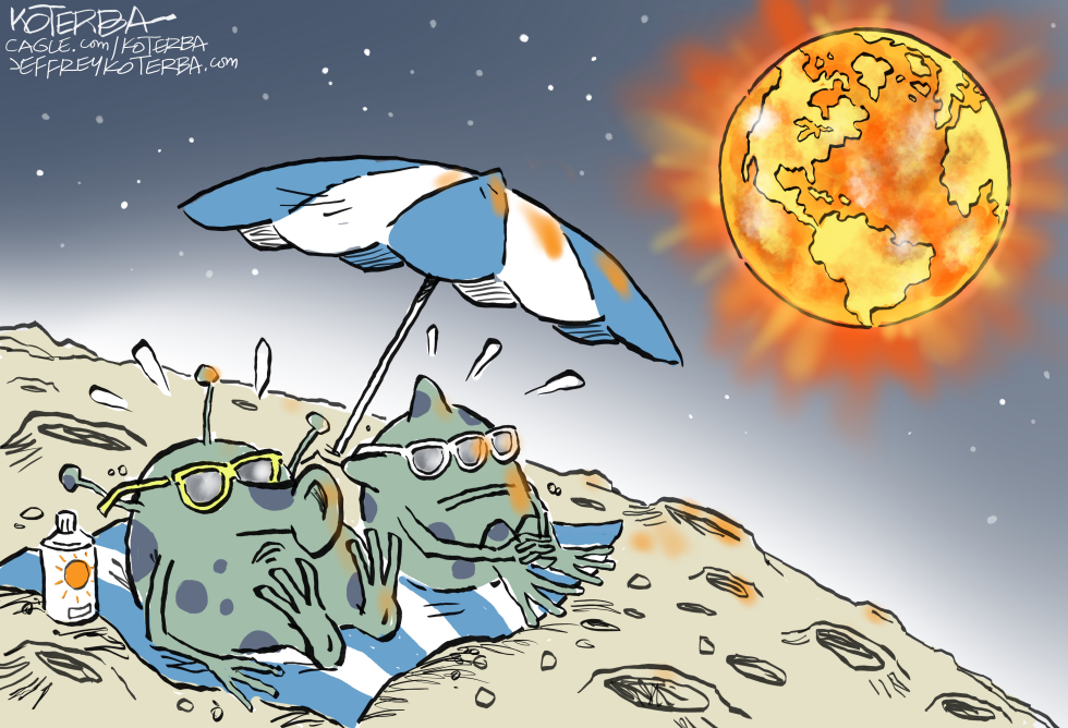 Earthbathing on the Moon
