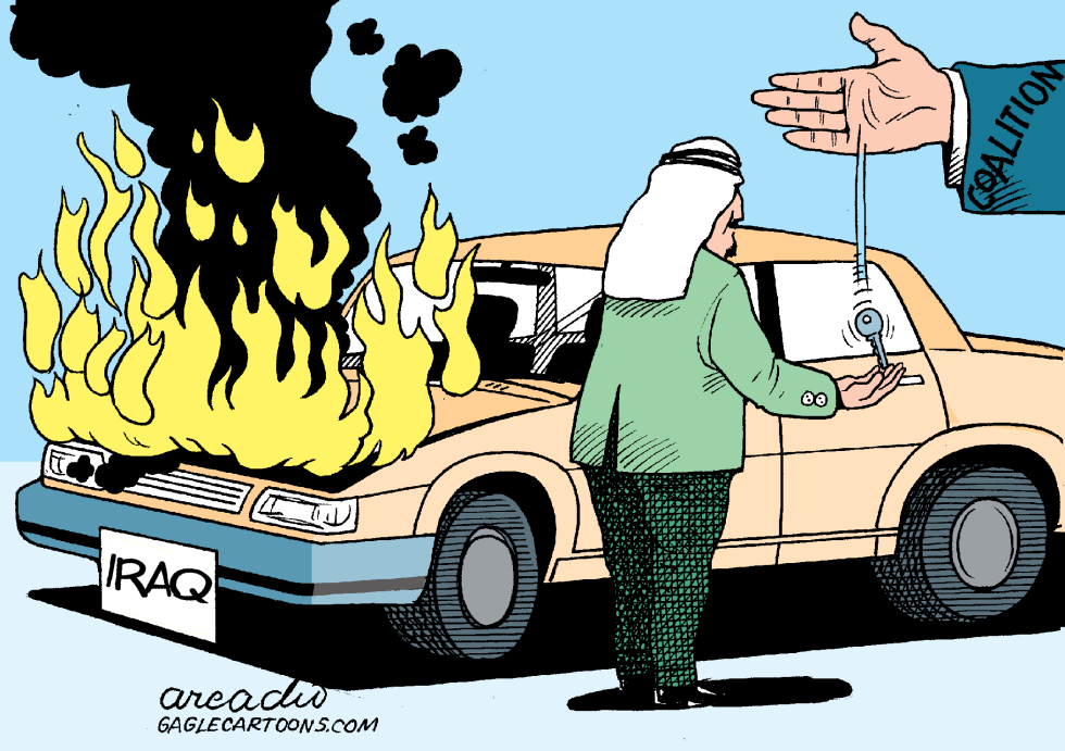  IRAQIS IN THE DRIVER SEAT  by Arcadio Esquivel