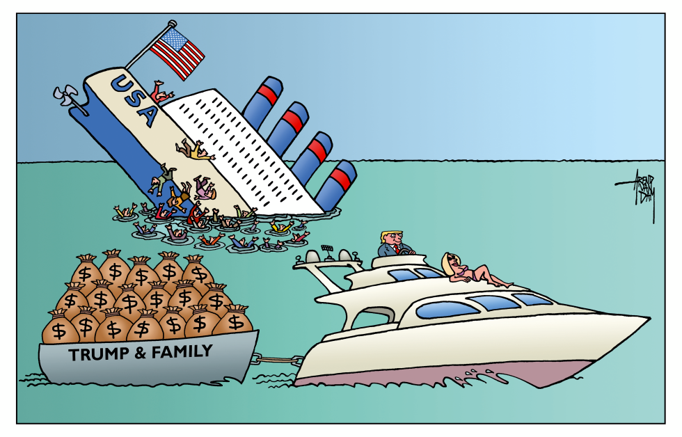 Trump plundering American Treasury