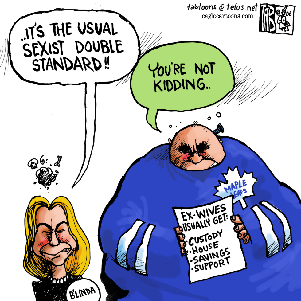 CANADA Sexist double standard COLOUR