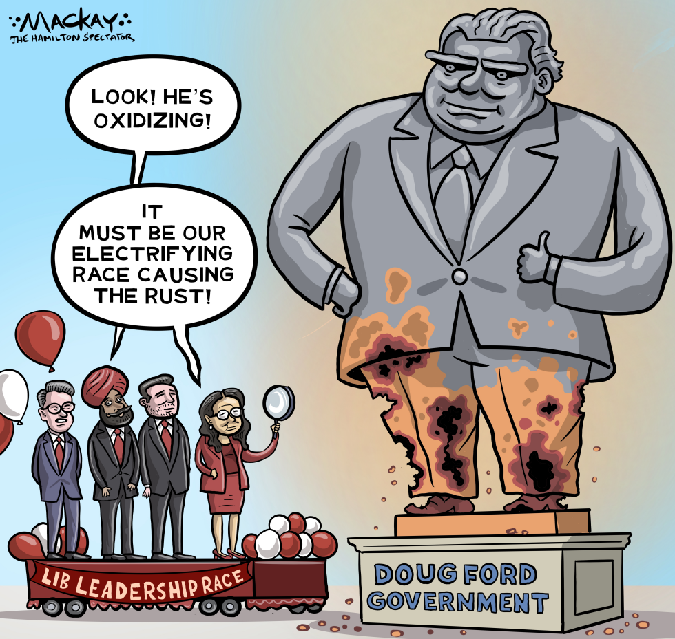 Doug Ford statue rusts