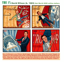 DAVID ELLISON: THE MAN WHO GOT COLBERT FIRED by Peter Kuper