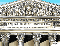 THE SUPREMELY POLITICAL COURT by Dave Whamond