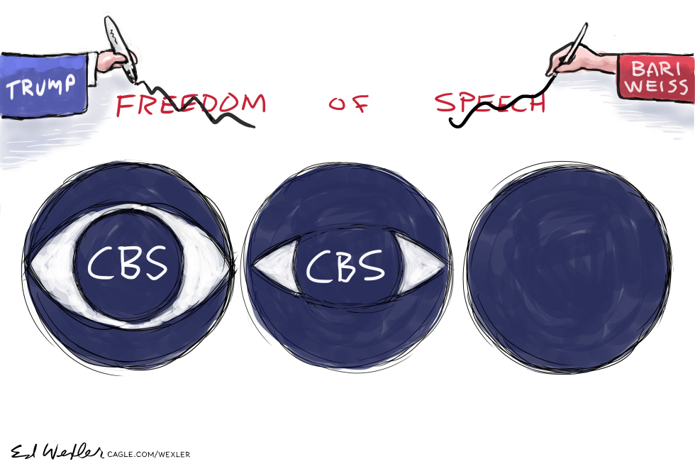 Trump and Bari Weiss Slice Apart Freedom of Speech Around CBS
