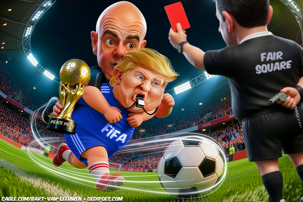Infantino and Trum receive red card