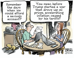 IRAN WAR, TARIFFS = NO SAVINGS FOR COUPLE by Jonathan Brown