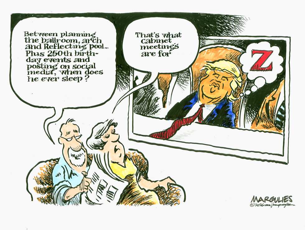 Trump falls asleep