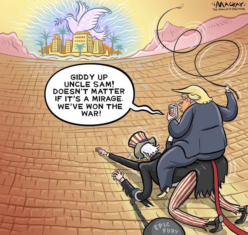 Trump rides Uncle Sam towards peace mirage