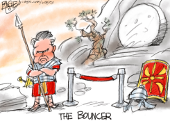 HEGSETH CHRISTIAN BOUNCER by Pat Bagley