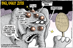 BIG UGLY GOP ZITS  by Monte Wolverton