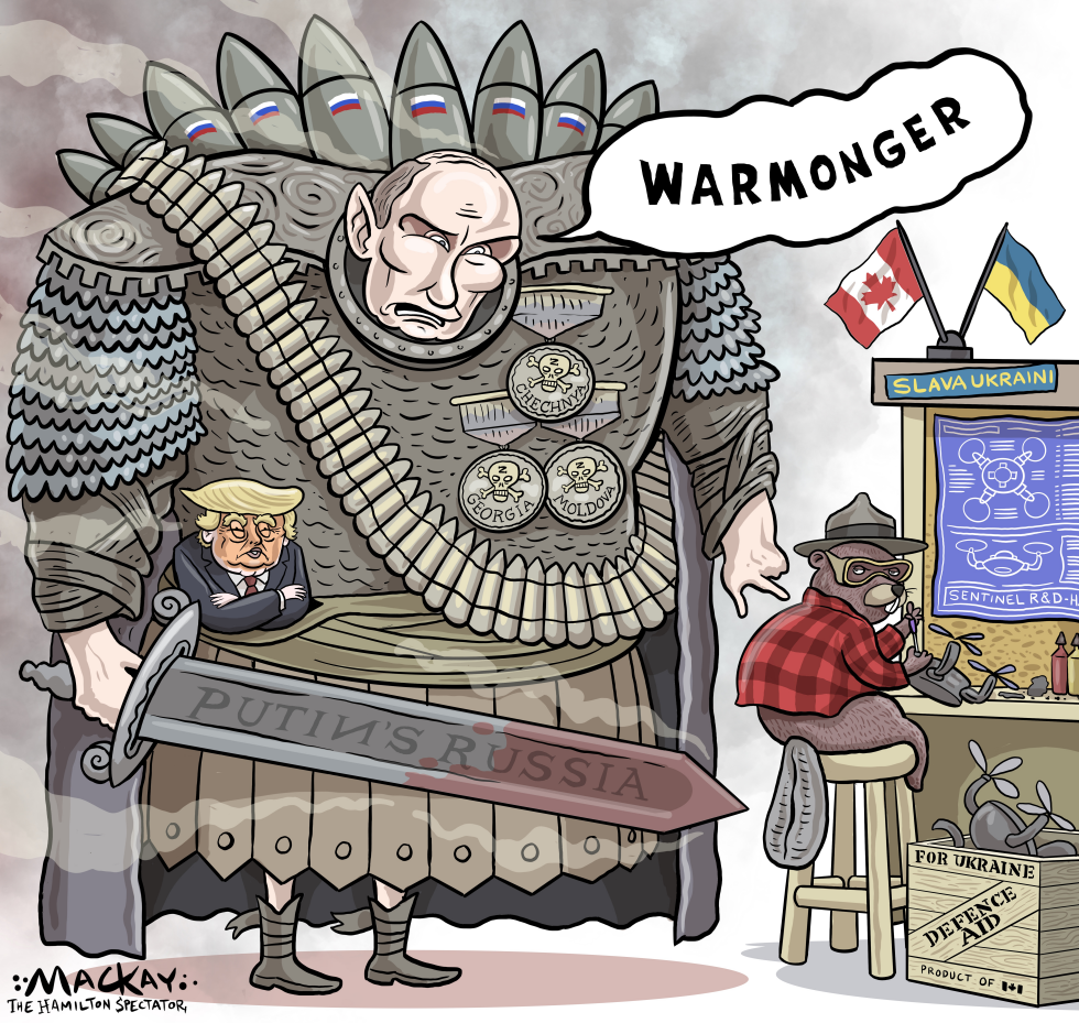 Russia calls Canada a warmonger