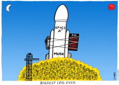 IPO SPACEX ROCKET LAUNCH by Schot