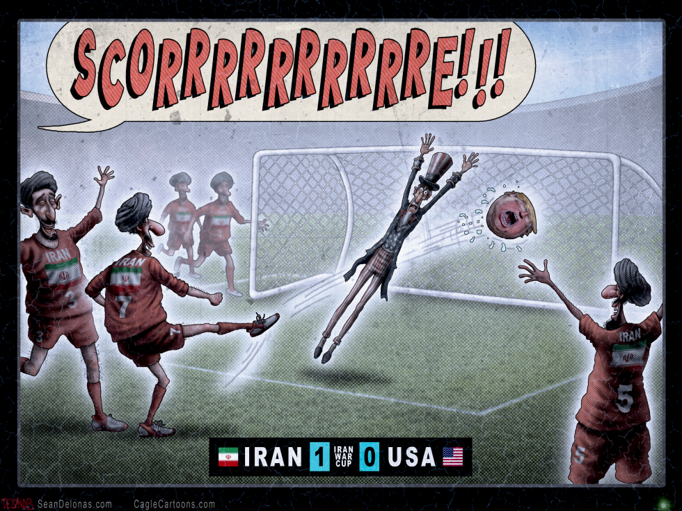 Iran scores in the Iran War Cup against the US