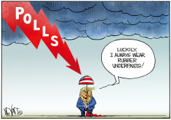 TRUMP GETS DEBRIEFED by Christopher Weyant