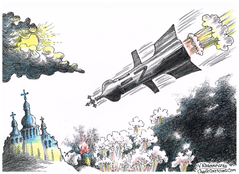 Russian missile destroyed church in Kyiv
