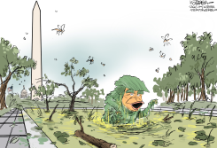 CREATURE FROM THE GREEN REFLECTING POOL by Jeff Koterba