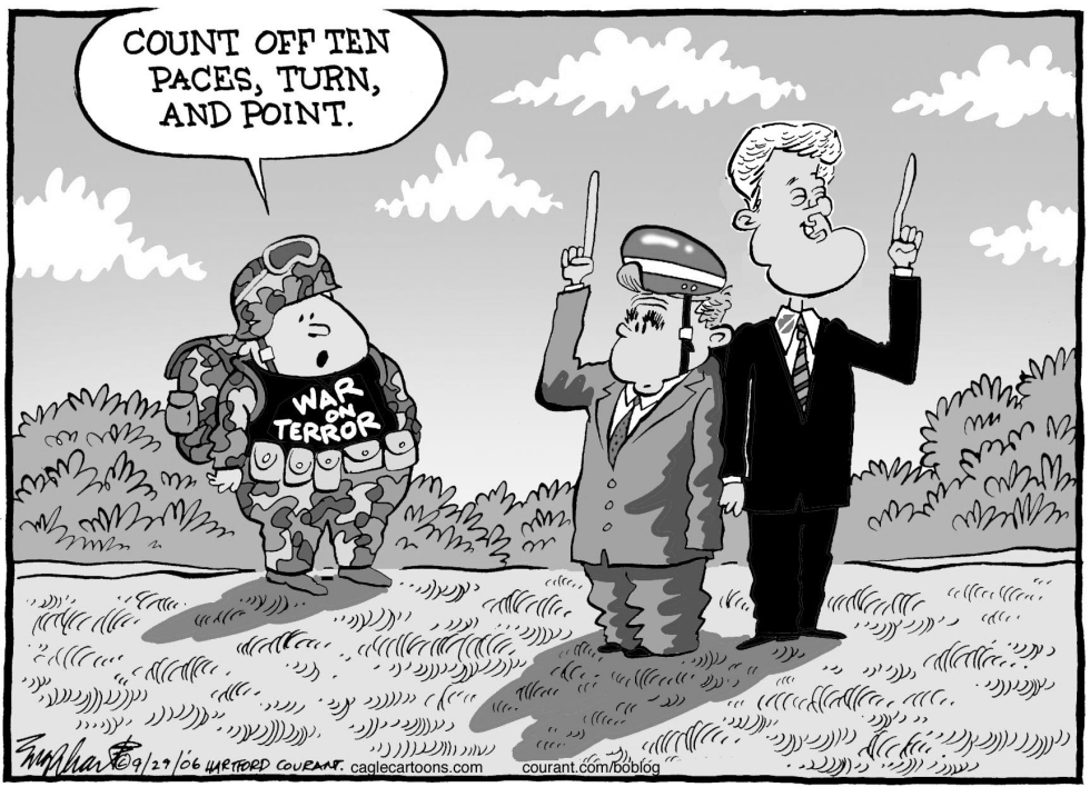 Clinton and Bush