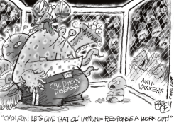 ANTI-VAXX CONSEQUENCES by Pat Bagley