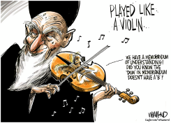 TRUMP IRAN MEMORANDUM OF UNDERSTANDING by Dave Whamond