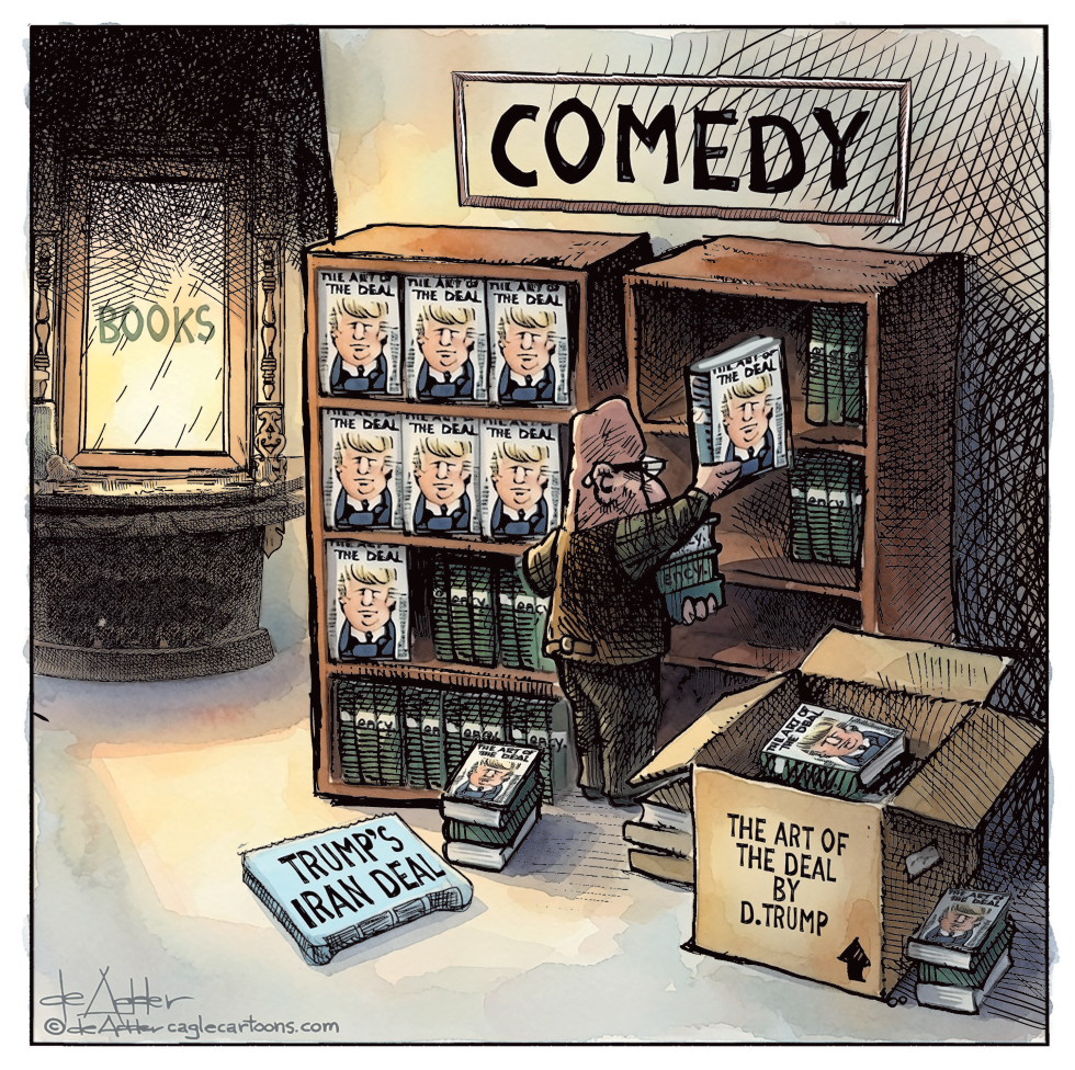 Trump's Art of the Deal Books Shifted to Comedy Section