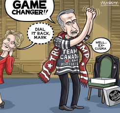 MARK CARNEY PANDERS ON IRAN BEFORE CUSMA TALKS by Graeme MacKay