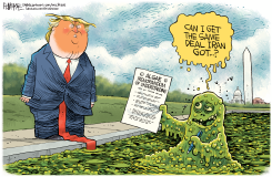 TRUMP ALGAE SURRENDER by Rick McKee