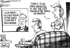 HELLER CARTOON- ELON MUSK by Joe Heller