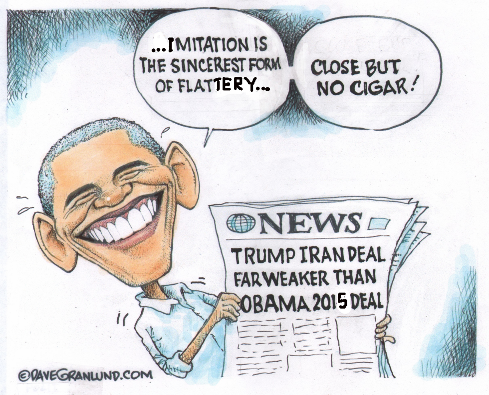 Obama Laughs at Trump's Iran Deal as Weaker Than 2015 Version