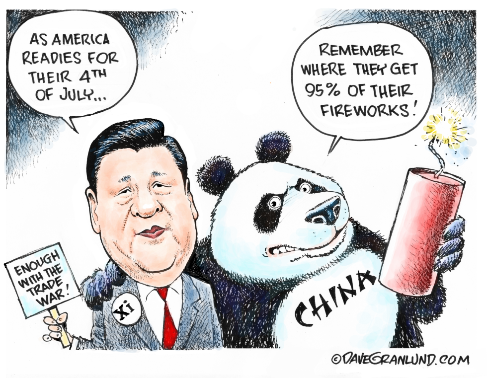 Xi and panda warn of China fireworks grip ahead of July 4th amid trade tensions