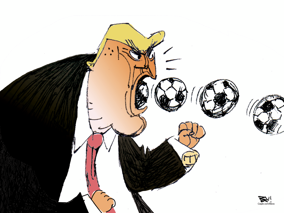 A very angry Donald Trump over the Middle East.