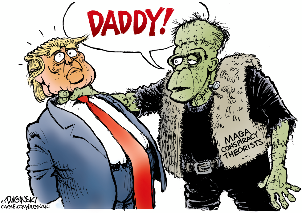 Conspiracy theories return to haunt Trump