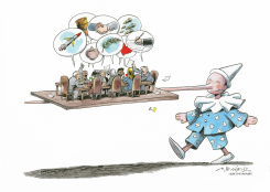PINOCCHIO STYLE, THE TABLE OF NEGOTIATIONS by Marco De Angelis