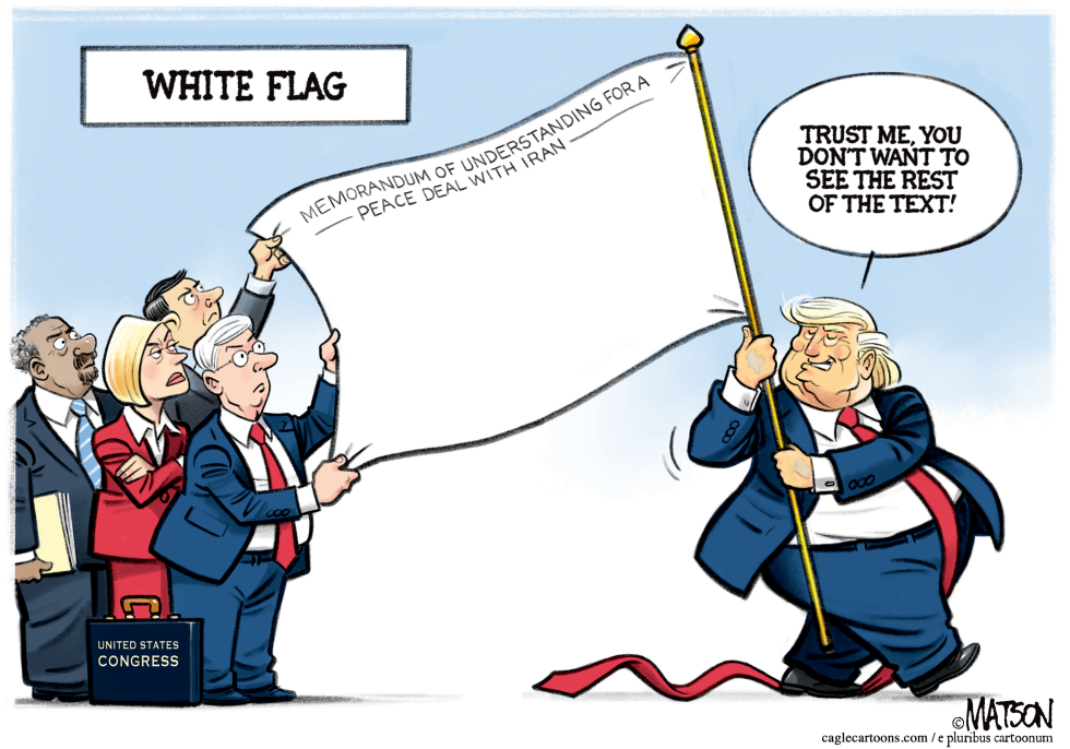 Trump Waves White Flag Peace Deal