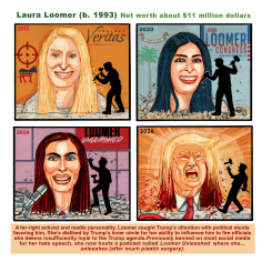 LAURA LOOMER: UNELECTED INFLUENCER OF TRUMP by Peter Kuper
