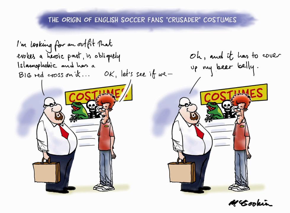 Crusader Costume Hides A Lot