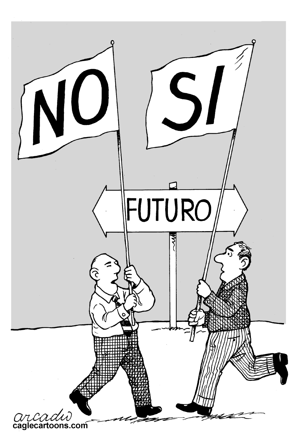 "Si o no al futuro"