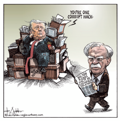 PRESIDENT TRUMP SAYS BOLTON IS CORRUPT by Michael de Adder