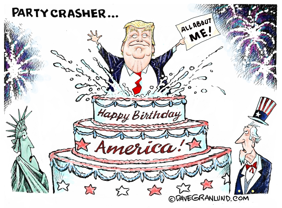 July 4th party 250 and Trump