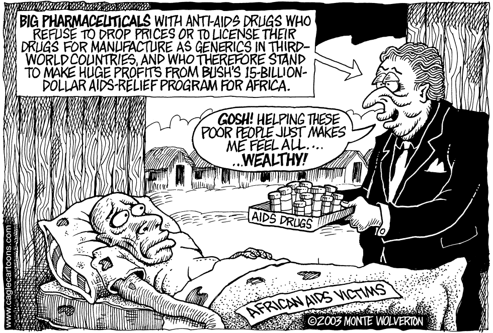  AIDS DRUGS  FOR AFRICA by Wolverton