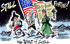STILL FIGHTING by Milt Priggee