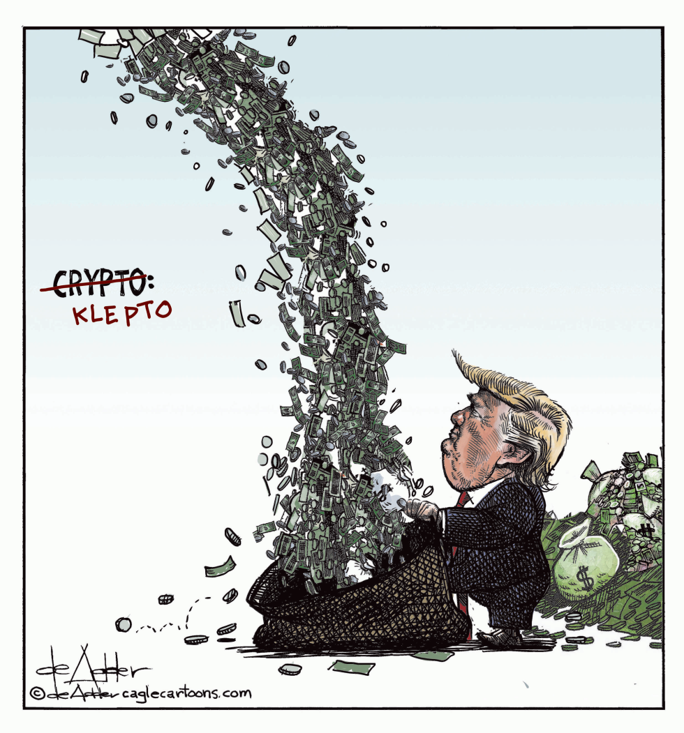 Trump's benefits from crypto are klepto