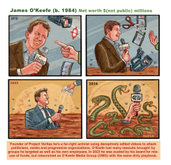 BIO: JAMES O'KEEFE AND PROJECT VERITAS DECEPTIONS by Peter Kuper