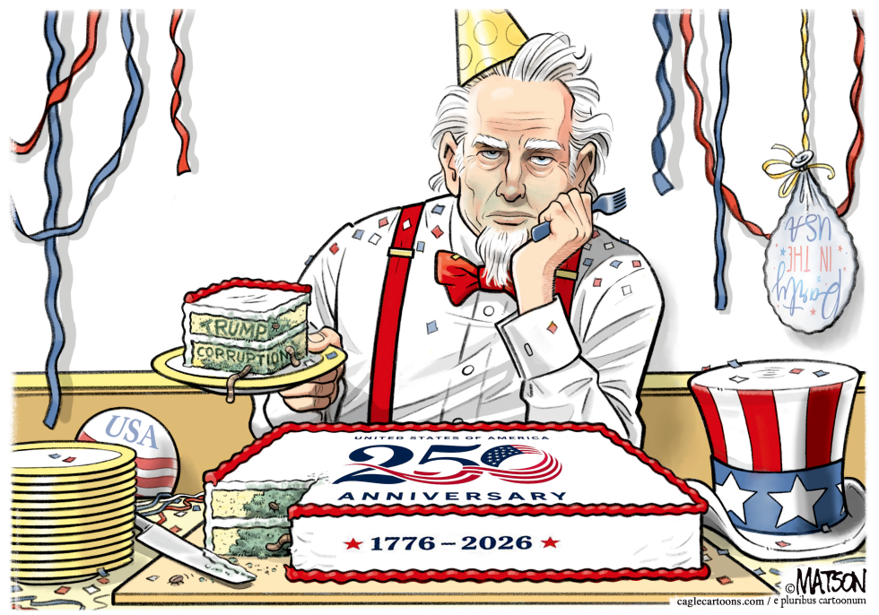 Moldy America 250 Birthday Cake