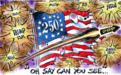OH SAY CAN YOU SEE by Milt Priggee
