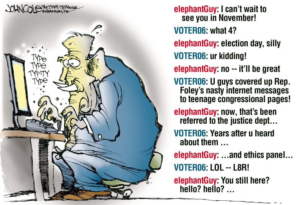 Foley and the GOP -- color