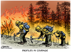 COURAGEOUS WILDLAND FIREFIGHTERS by Paul Duginski