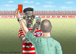 THE SOCCER WORLD CUP BAD CARDS by Marian Kamensky