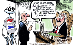 AI DRONES by Milt Priggee