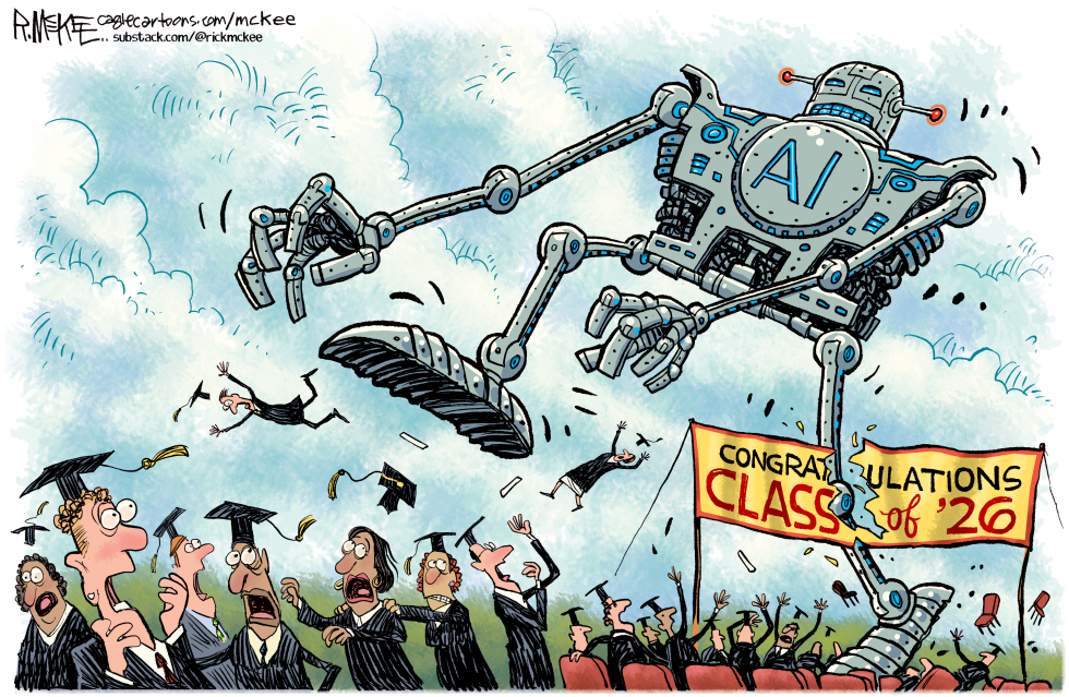 AI Robot Stomps Through Class of 2026 Graduation