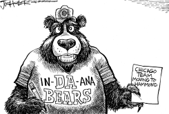 CHICAGO BEARS RELOCATING TO HAMMOND by Joe Heller